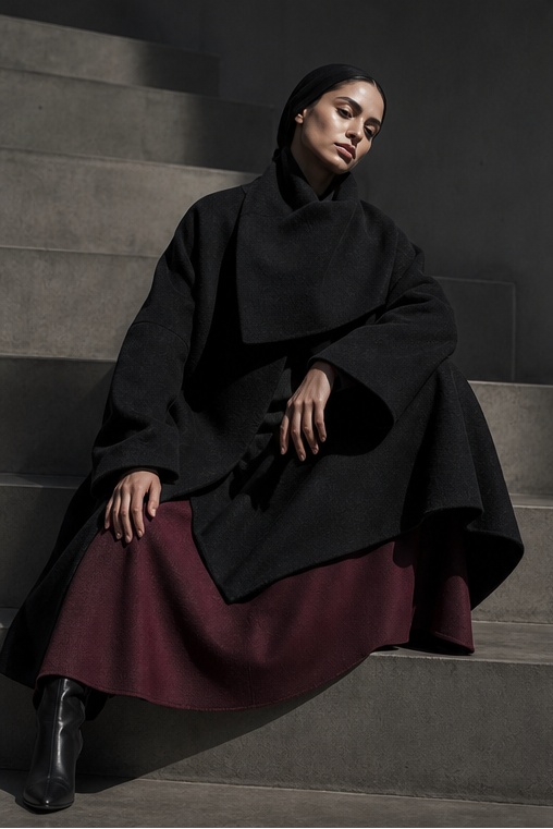 Scarf Cape Coat