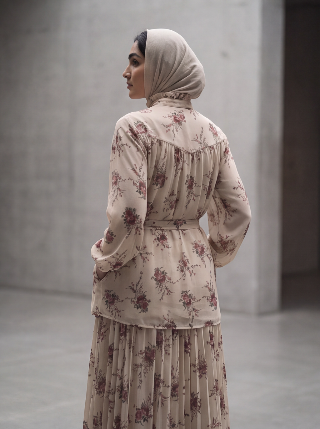V-Yoke Gathered Tunic